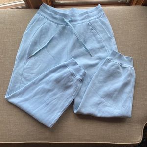 Powder blue regular scuba joggers